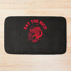 Eat The Rich Doner Kebab Karl Marx Socialist Hasan Piker (1) Bath Mat