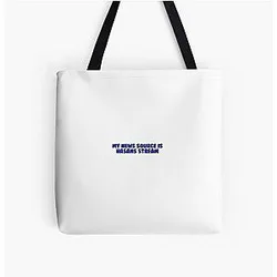 My News Source Is Hasan Piker Hasanabi Twitch Sticker All Over Print Tote Bag