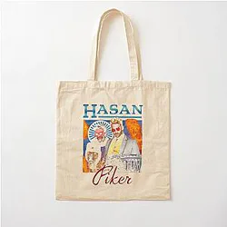 Vintage Journalist Hasan Piker Cotton Tote Bag