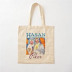 Vintage Hasan Piker Journalist Cotton Tote Bag