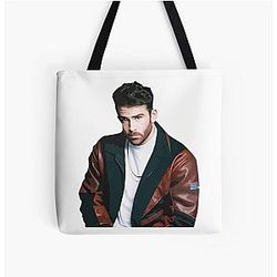 Graphic Handsome Hasan Piker in All Over Print Tote Bag Coat Journalist