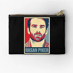 Vintage Hasan Piker Journalist Zipper Pouch