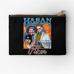 Vintage Hasan Piker Journalist Zipper Pouch