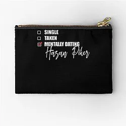 Graphic Mentally Dating Hasan Piker Zipper Pouch