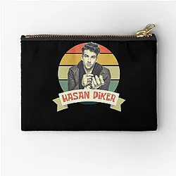 Retro Style Hasan Piker Twitch Streamer Zipper Pouch