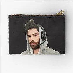 Hasan Piker Wearing Headphone Pouch