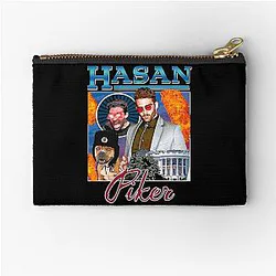Retro Style Hasan Piker Tubbo Game Zipper Pouch