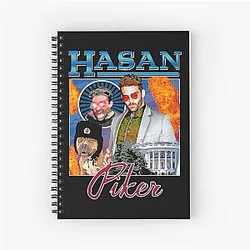 Hasan Piker Journalist Spiral Notebook