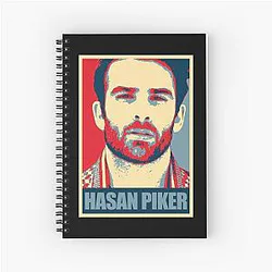 Hasan Piker Journalist Spiral Notebook