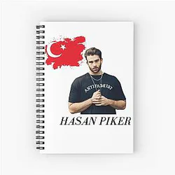 Vintage Hasan Piker Twitch Limited Edition Spiral Notebook