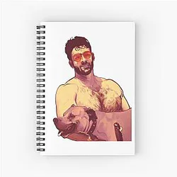 Retro Style Hasan Piker Journalist Awesome Spiral Notebook