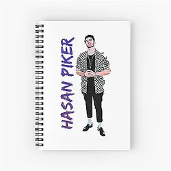 Handsome Gaming Hasan Piker Limited Edition Retro Style Spiral Notebook