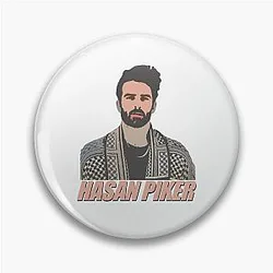 Journalist Hasan Piker Artwork Game Pin