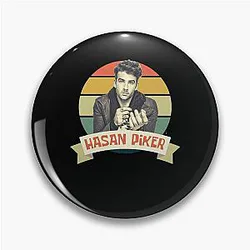 Retro Style Hasan Piker Twitch Streamer Pin