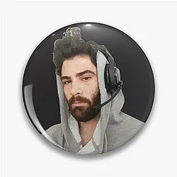 Hasan Piker Wearing a Headphone Pin