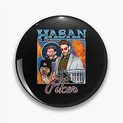 Retro Style Hasan Piker's Awesome Game Pin