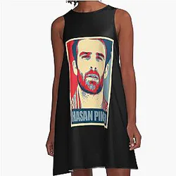 Hasan Piker Vintage A-Line Dress Journalist
