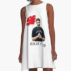 Vintage Hasanabi Hasan Piker Twitch Limited Edition A-Line Dress