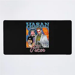 Vintage Journalist Hasan Piker Gaming Desk Mat