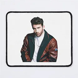 Graphic Hasan Piker in Coat Journalist Mouse Pad