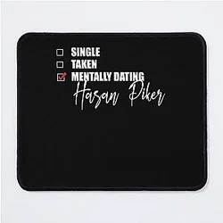 Graphic Mentally Dating Hasan Piker Mouse Pad
