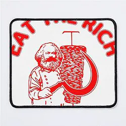 Eat The Rich Doner Kebab Karl Marx Socialist Hasan Piker Mouse Pad