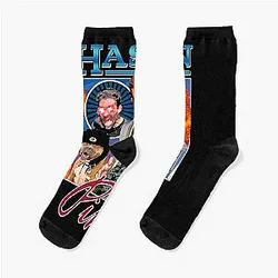 Vintage Hasan Piker Journalist Awesome Game Socks