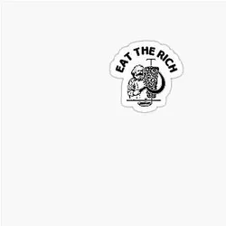 Eat the Rich Doner Kebab Karl Marx Socialist Hasan Piker Sticker