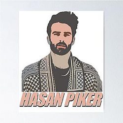 Journalist Hasan Piker Artwork Game Poster