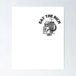 Eat The Rich Doner Döner Kebab Karl Marx Socialist Hasan Piker Poster