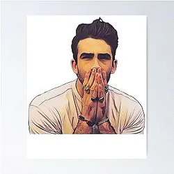 Streamer Hasan Piker Game Retro Style Poster