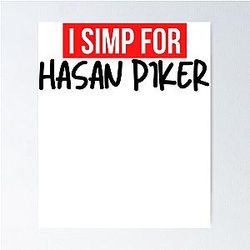 Graphic Simp Hasan Piker Awesome Game Poster