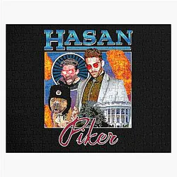Vintage Hasan Piker Journalist  Identified  as Game  Jigsaw Puzzle