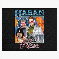 Hasan Piker Vintage Journalist Jigsaw Puzzle Game