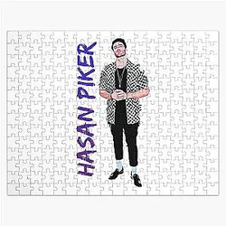 Handsome Gaming Hasan Piker Journalist Retro Style Jigsaw Puzzle Limited Edition