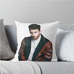 Graphic Hasan Piker In Coat Journalist Throw Pillow