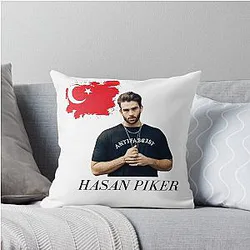 Vintage Hasanabi Hasan Piker Twitch Limited Edition Throw Pillow
