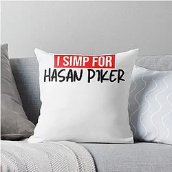 Graphic Simp Hasan Piker Awesome Game Throw Pillow