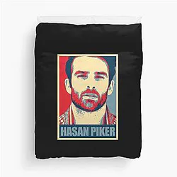 Hasan Piker Duvet Cover