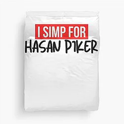 Graphic Simp Hasan Piker Game Duvet Cover