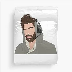 Awesome Game Hasan Piker Tubbo Journalist Retro Style Duvet Cover