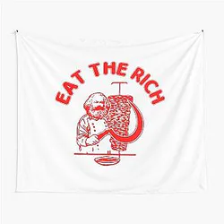 Eat the Rich Doner Kebab Karl Marx Socialist Hasan Piker Tapestry