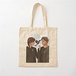 Katniss Everdeen and Haymitch Abernathy Cotton Tote Bag