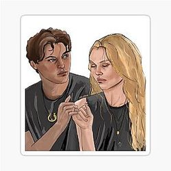 Haymitch Abernathy and Maysilee Donner sticker