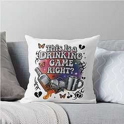 Hunger Games Haymitch Abernathy Y2K Vintage Design Throw Pillow