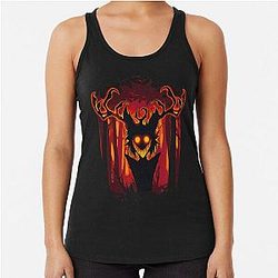 Alastor Deer Demon Hazbin Hotel Racerback Tank Top