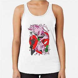 Hazbin Hotel Angel Dust Racerback Tank Top