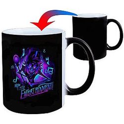 Hazbin Hotel Merch That's Entertainment Neon Alastor Mug Ceramic Heat Changing Coffee Sensitive Color Beverage Digital Printing