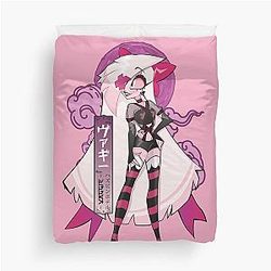 Vaggie Happy Hazbin Hotel Duvet Cover