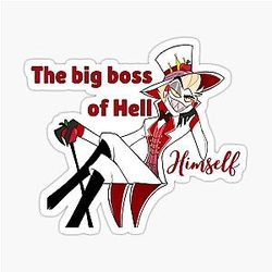 The Big Boss of Hell Lucifer Hazbin Hotel Sticker